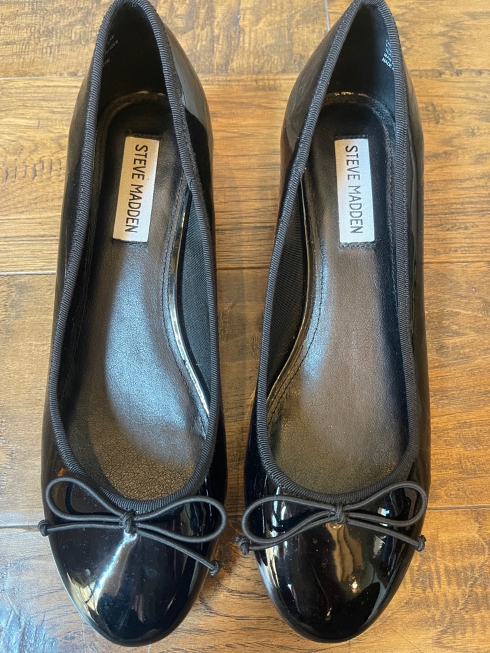 Steve Madden Cherish Ballet Flat Black Patent - Picture 6 of 7